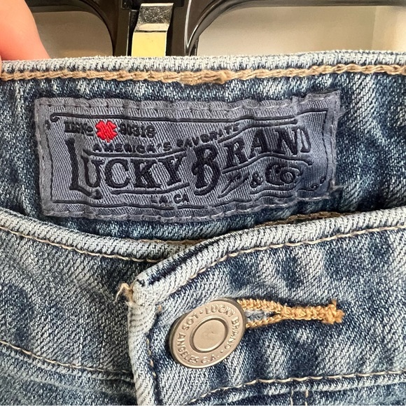 Lucky Brand 7W14071 Floral Cross Stitch Ava Crop Jeans Size 6 - Picture 4 of 8